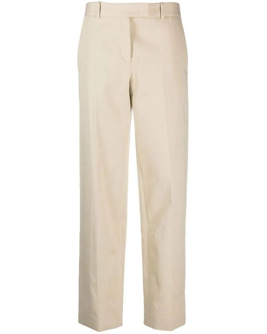 Fabiana Filippi Natural Straight-Leg Cut Trousers