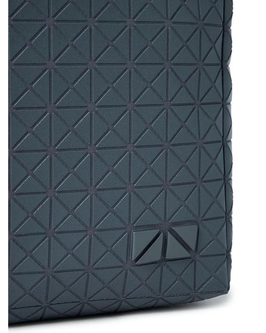 Issey Miyake Blue Voyager Triangular-Tile Messenger Bag for men