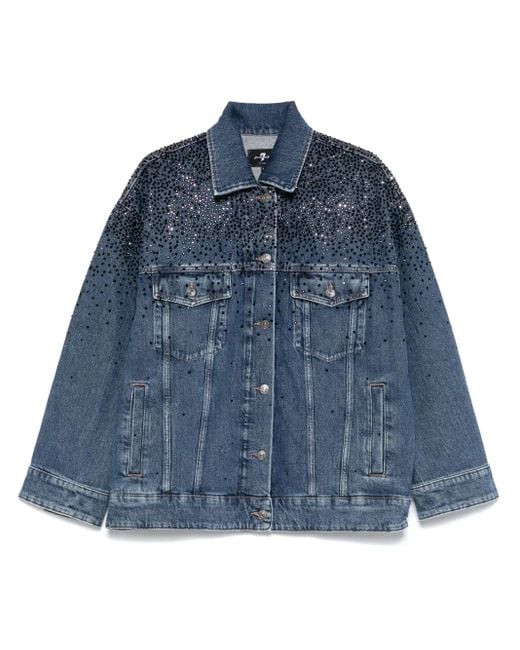 7 For All Mankind Blue Oli Jacke
