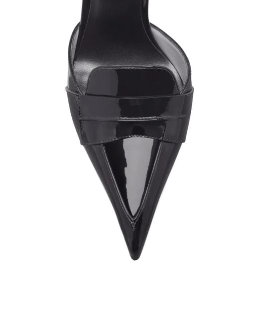 Tom Ford Black 105 Mm Eva D'Orsay Patent Leather Pumps