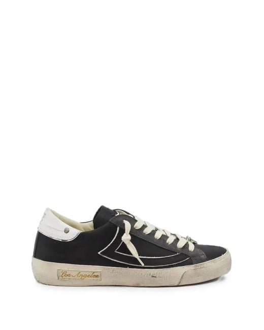 HTC White Vipers Stud-Embellished Sneakers