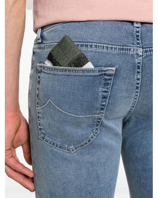 Jacob Cohen Blue Super Slim Fit Denim Jeans for men