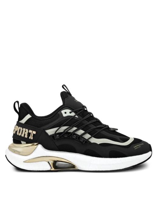 Philipp Plein Black Runner Pressure /Gen.X.04 Sneakers