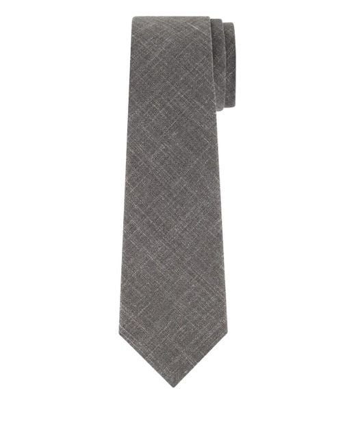 Hackett Slub-Textured Tie in Gray für Herren