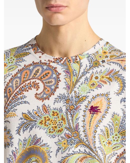 メンズ Etro フローラル Tシャツ ホワイト | Lyst メンズ Etro フローラル Tシャツ ホワイト | Lyst