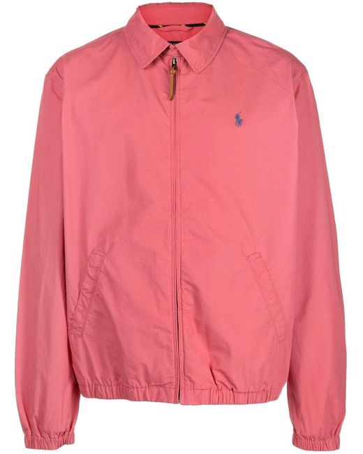 Polo Ralph Lauren Bayport Cotton Jacket in Red (Pink) for Men Lyst UK