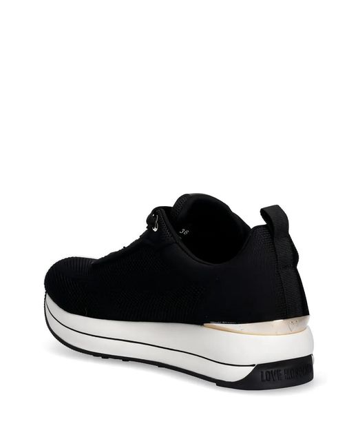 Love Moschino Black Logo Sneakers