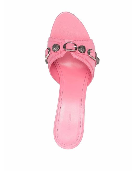 Balenciaga Pink 70Mm Cagole Sandals
