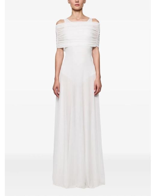 Atu Body Couture White Sleeveless Maxi Dress