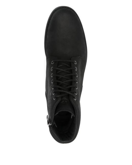 Timberland Black Alden Brook Lace-Up Zip Hiking Boots for men