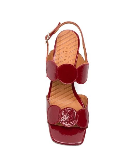 Chie Mihara Pink Round Embellishment Sandals