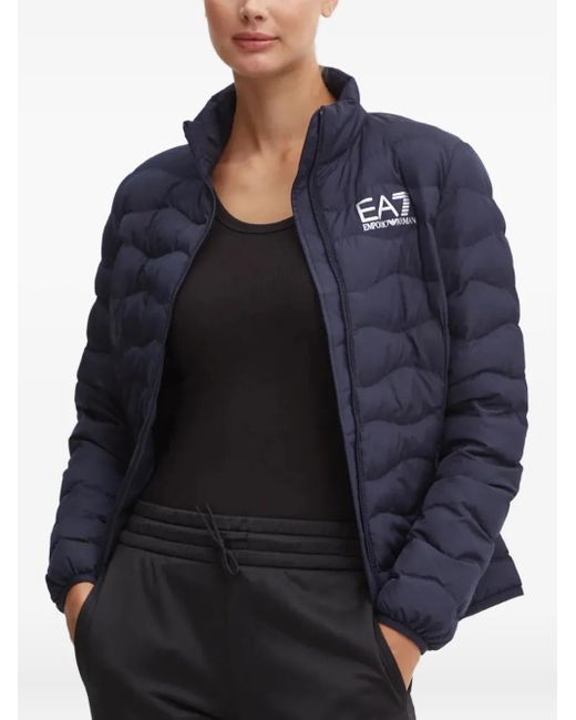 EA7 Blue Zip-Up Jacket