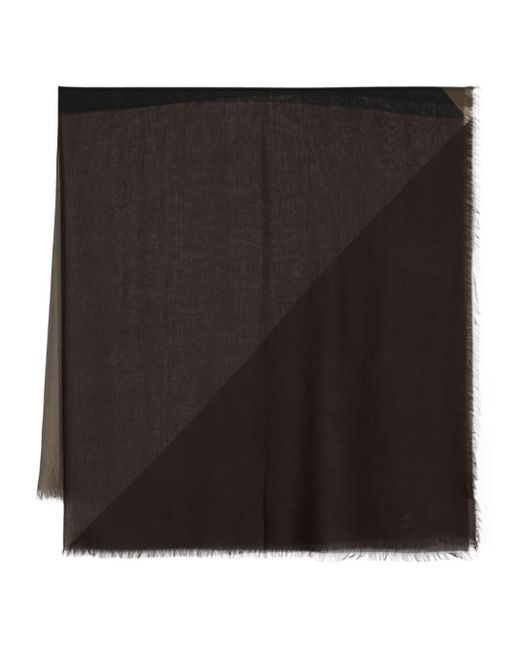 Saint Laurent Black Schal mit geometrischem Print