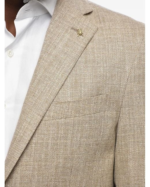 Corneliani Natural Single-Breasted Blazer for men