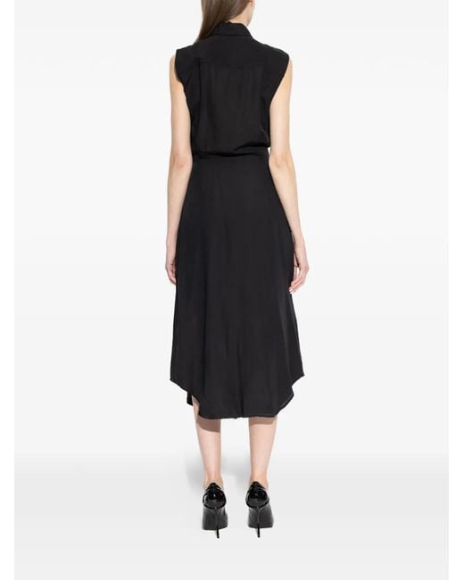 DIESEL Black Button-Tie Dress