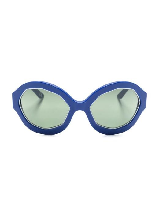 Marni Blue Cumulus Cloud Oval-Frame Sunglasses