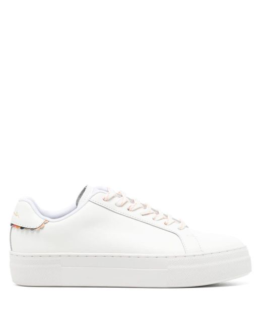 Paul Smith White Kelly Leather Sneakers