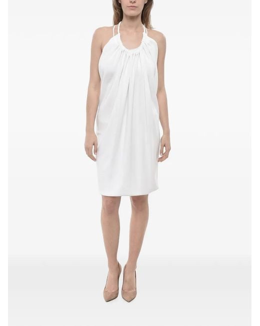 Max Mara White Sleeveless Mini Dress