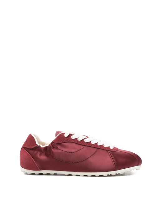 Paul Smith Red Suede Panel Sneakers