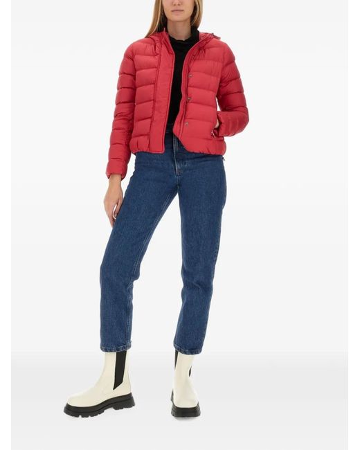 Colmar Red Hooded Puffer Jacket