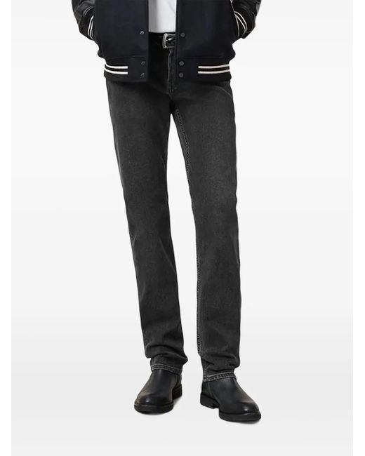 AllSaints Black Iggy Slim-Cut Jeans for men