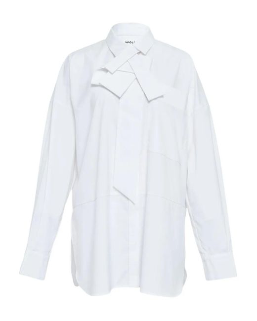 Chemise À Détail De Nœud Enfold en coloris White