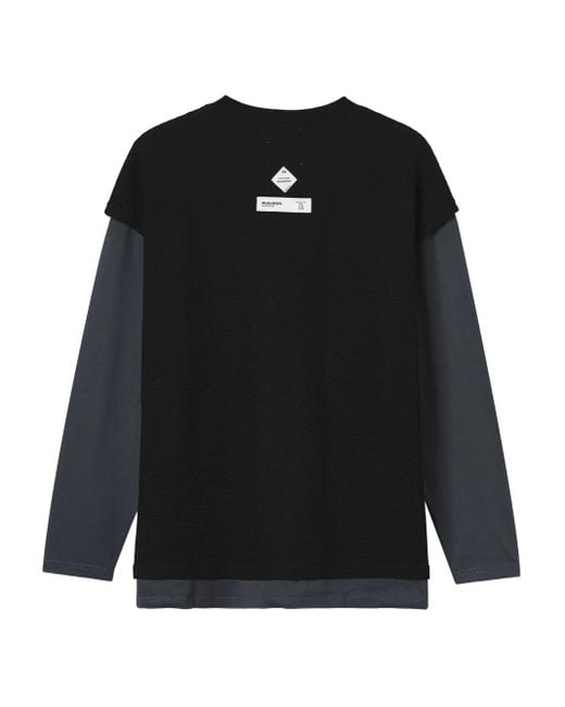 Musium Div. Black Layered T-Shirt for men
