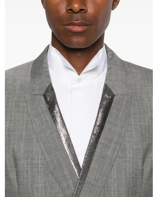 SAPIO Gray Nº 44L Double-Breasted Blazer for men