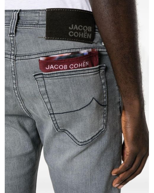 Jacob Cohen Nick Skinny Jeans in het Gray voor heren