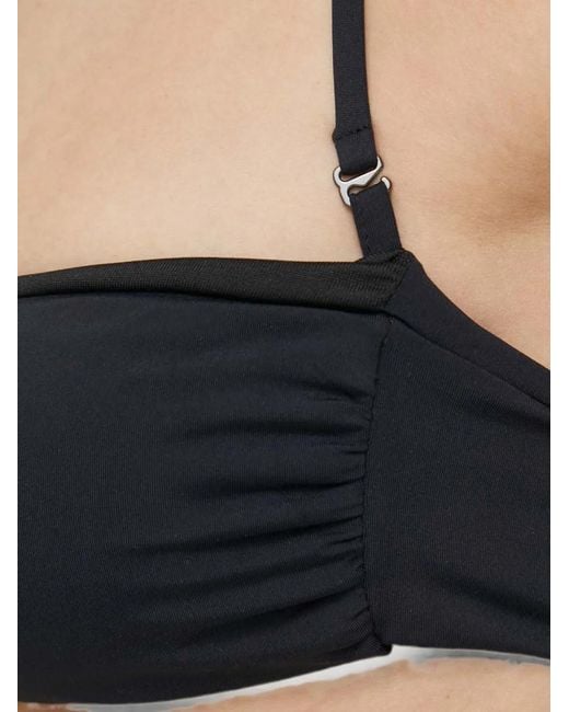 Trussardi Natural Logo-Print Bandeau Bikini