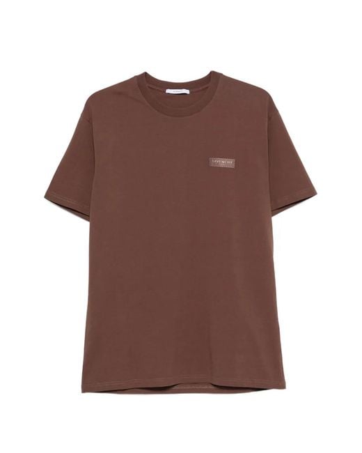 Givenchy Brown Crewneck Sweatshirt With Grosgrain Chest Detail for men