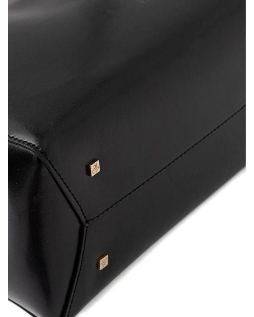 Marc O' Polo Black Debosses-logo shoulder bag