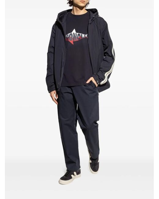 Moncler Blue Side Stripe Jacket for men