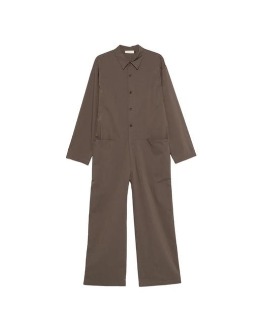 Amomento Brown Combinaison Boutonnée À Manches Longues for men