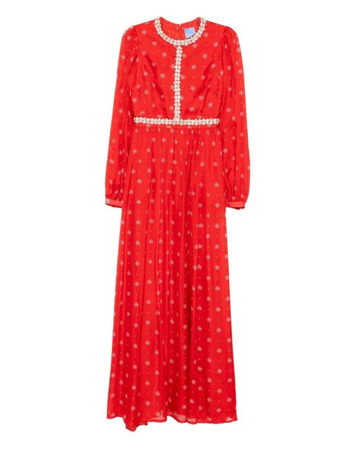 Macgraw Red Baroque Dress
