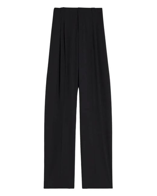 メンズ Mugler フロントプリーツ パンツ Black