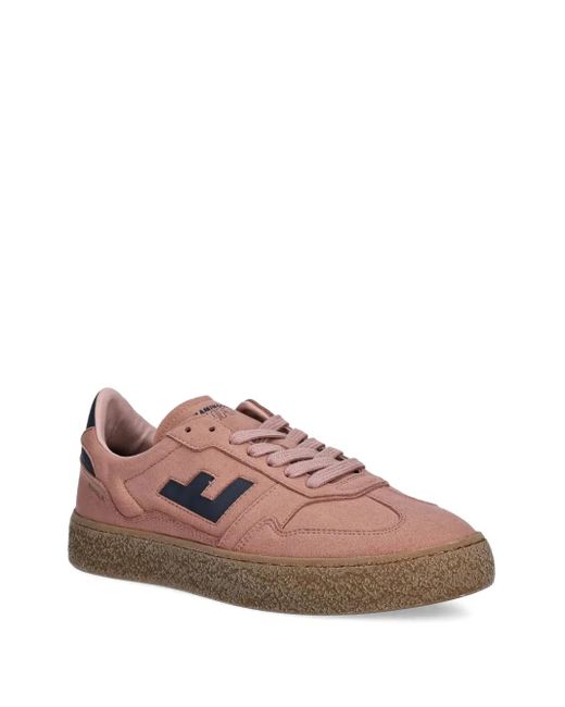 Flamingos Brown Suede Logo Sneakers