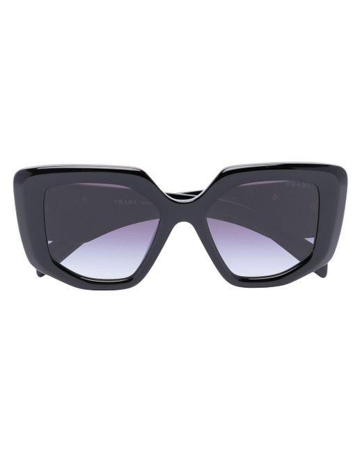 Prada Tinted Oversize-frame Sunglasses in Blue | Lyst
