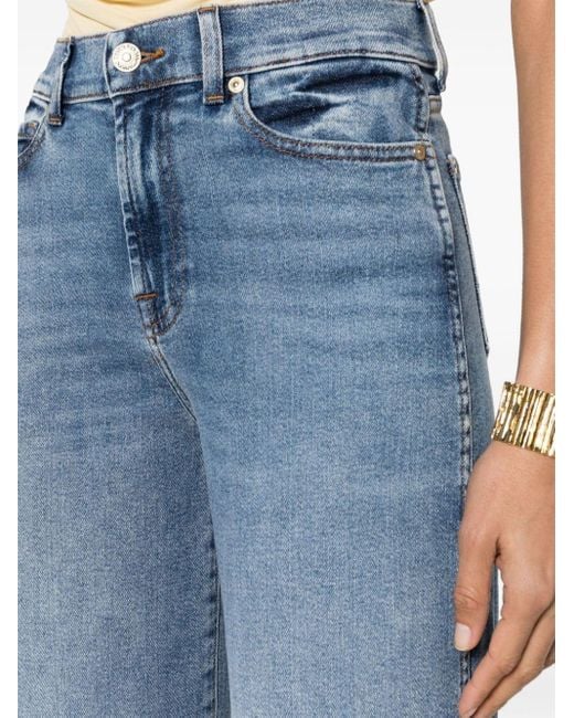 JEANS A GAMBA LARGA di 7 For All Mankind in Blue