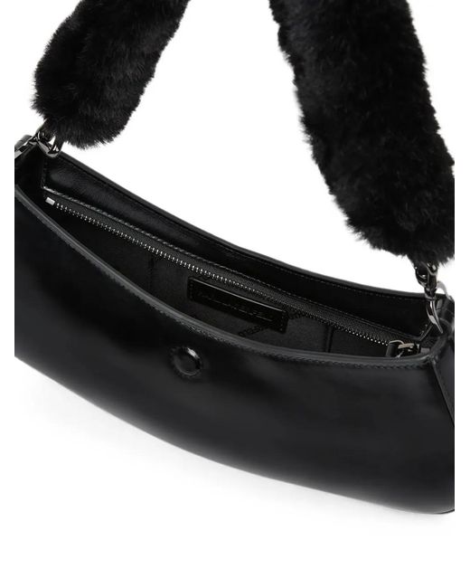 Karl Lagerfeld Black Petit Sac Porté Épaule K/Autograph En Cuir