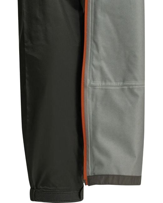 Montbell Black Hooded Two-Tone Coat for men