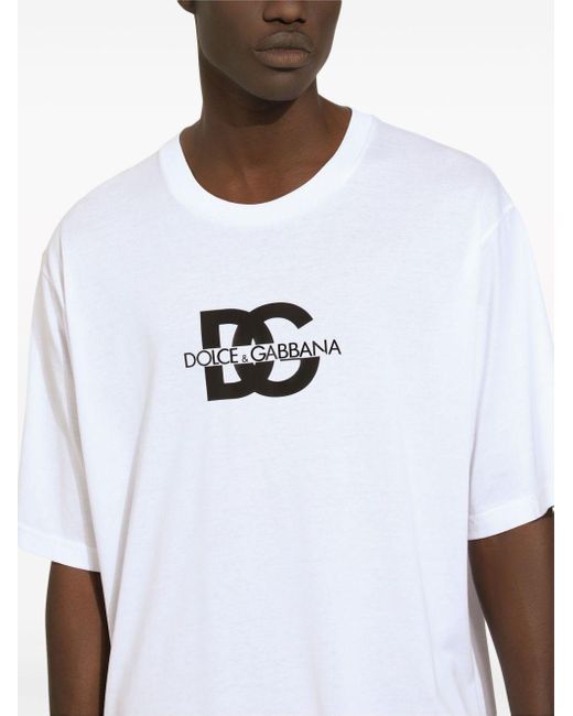 Dolce & Gabbana T-shirt Met Logoprint in het White voor heren