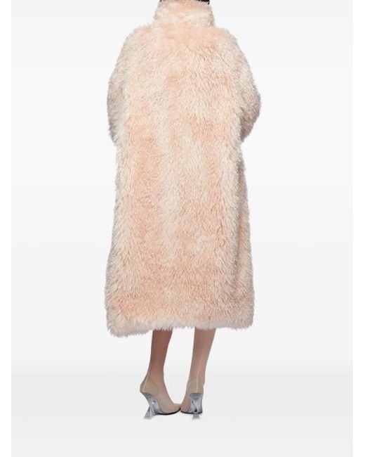 The Attico Natural Faux-Fur Coat