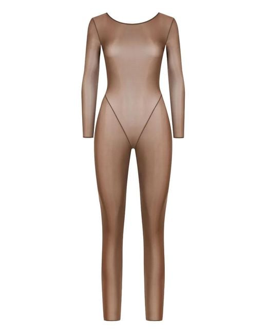 Maison Close Natural Rückenfreies French Kiss Light Jumpsuit