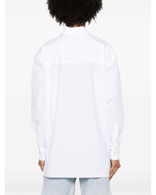 IRO Milanna Cotton Shirt in het White