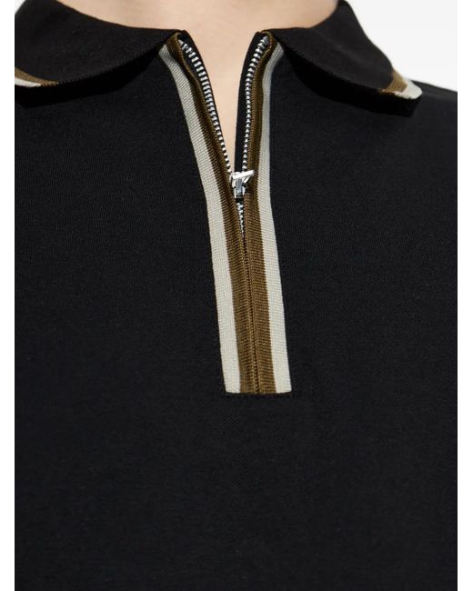 Paul Smith Black Polo À Col Zippé for men