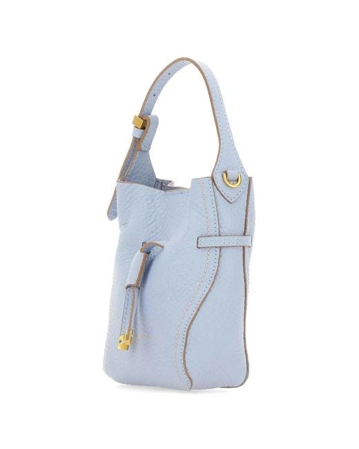 Gianni Chiarini Blue Sienna Bucket Bag