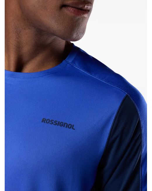 Rossignol Blue Colourblock Tee for men
