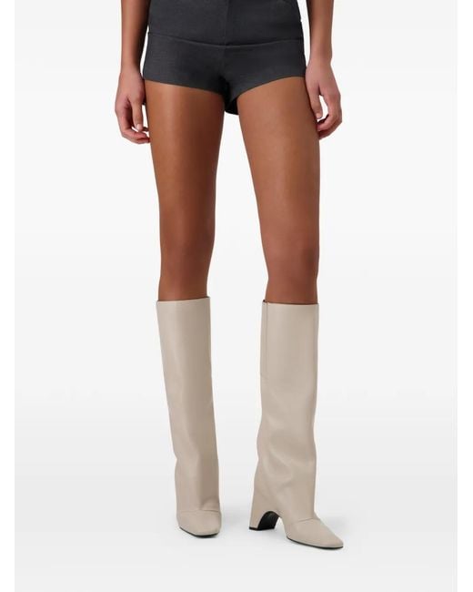 Coperni White Bridge Knee-High Boots