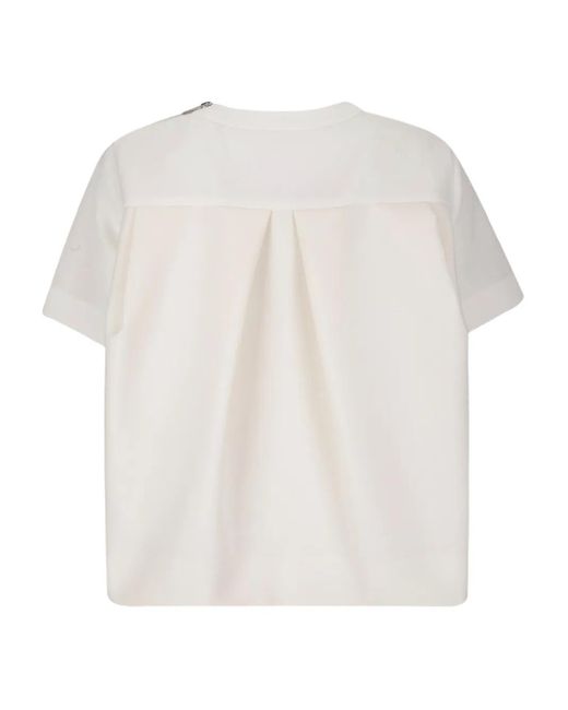 Sacai White Suiting Mix Jersey